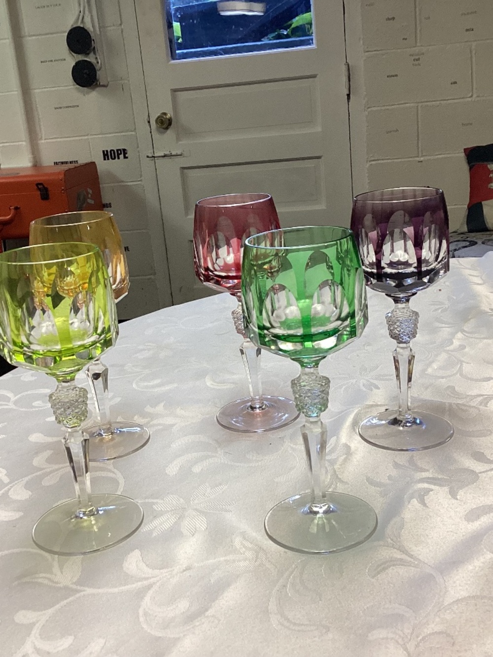 NAUCHTMANN. ANTIKA WINE GLASS LOT 5 COLORS. DIVINE ❣️❣️❣️❣️❣️